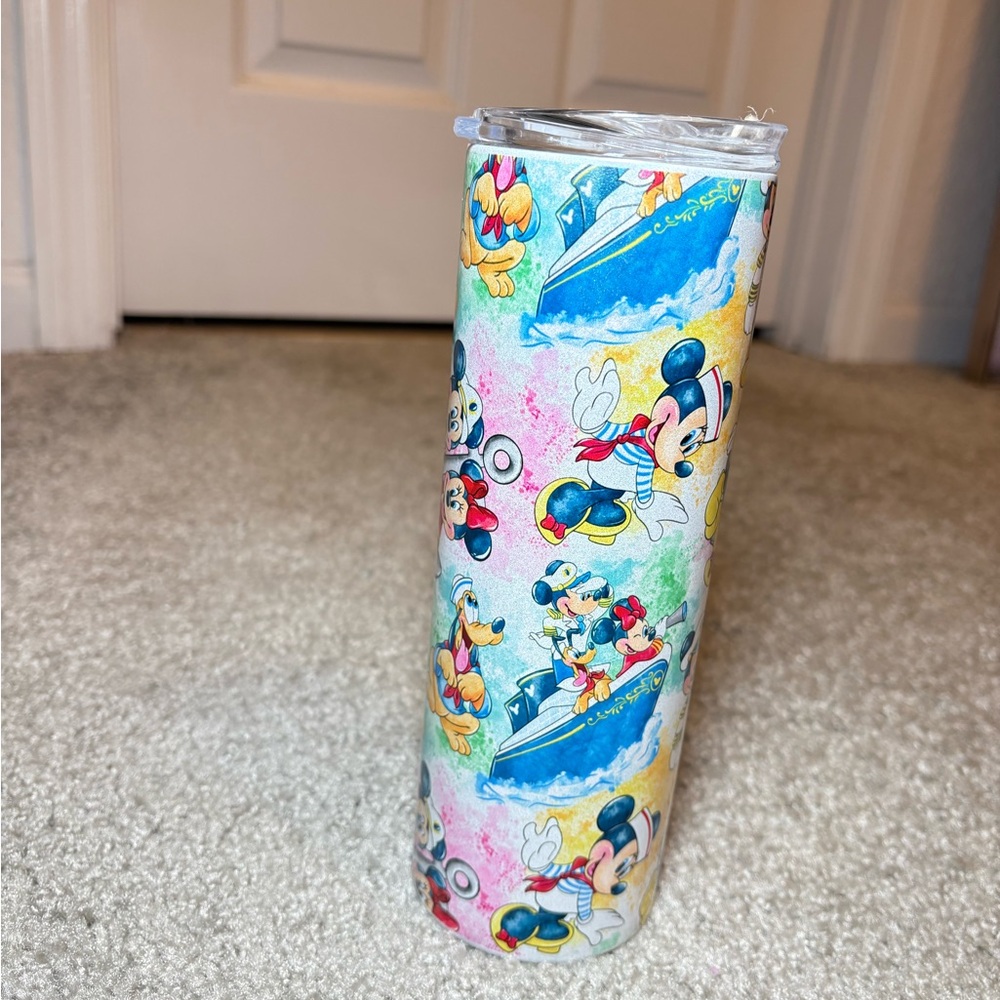 Colorful Disney Character Tumbler